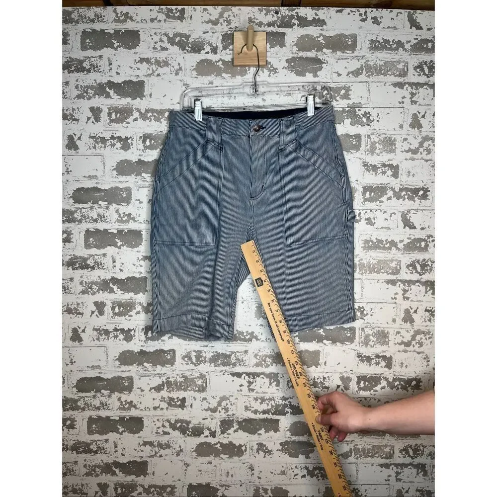 Duluth Trading Co. | women striped cargo shorts Bermuda